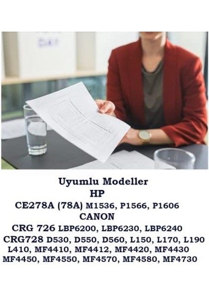 78A 1536 CE278A 1606 - 2100(2.1K) Sayfa Verimli 1536DNF Mfp P1606DN Mfp M1536DNF P1566 P1560 Muadil Toner Kartuş (Siyah)