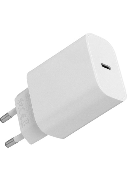 HY-XE40 Type Usb-C 20W Pd3.0/quick Charge Qc4.0 Hızlı Ev Şarj Adaptörü. Çıkış 5V/3A, 9V 2.22A, 12V/1.5A 20W 3A Hızlı Şarj Adaptörü (Hytech HY-XE40)