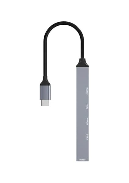 NR24 6in1 Type-C Hub Dock USB 3.0 5gbps Veri Aktarımı Kart Okuyucu 100W Pd Cep Telefonu Şarj Aleti