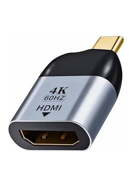 C - HDMI Adaptörü, USB Type C Adaptörü, 4K@60HZ MacBook Pro/macbook Air/ipad Pro/pixelbook/xps/samsung Galaxy Uyumlu (Thunderbolt 3 Bağlantı Noktalarıyla Uyumludur)