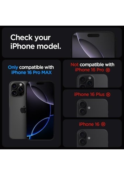 iPhone 16 Pro Max Hayalet Cam Ekran Koruyucu Kolay Kurulum Glas.tr Ez Fit Privacy (2 Adet) - AGL07908
