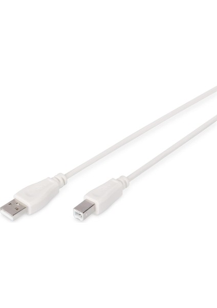 AK-300102-030-E 3m Usb2.0 Type-A To Type-B Kablo Beyaz
