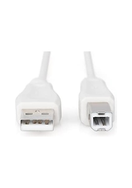 AK-300102-030-E 3m Usb2.0 Type-A To Type-B Kablo Beyaz