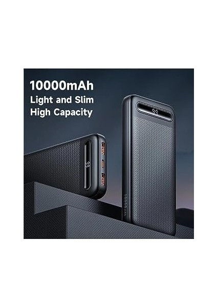 10000MAH Powerbank LED Ekranlı 10.000 Mah Taşınabilir Şarj Cihazı Siyah MC-4422