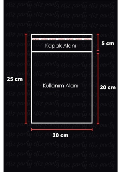 20X25CM Şeffaf Bantlı Yapışkanlı Parlak Jelatin Poşet Hediye Çeyiz Aksesuar Paketleme Poşeti 100 Ad