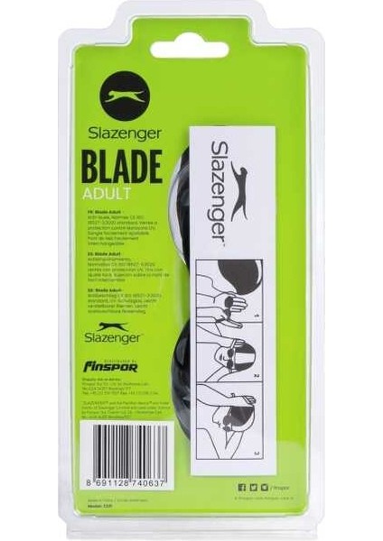 Yetişkin Yüzücü Gözlüğü Blade 2321 Smokeblackblack+Bone