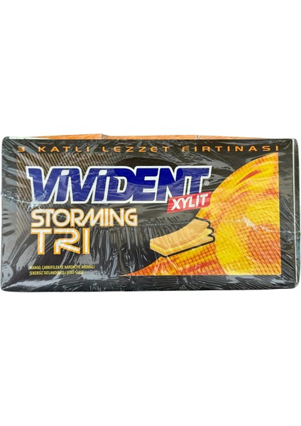 Xylit Storming Tri Mango & Çarkıfelek ve Narenciye Aromalı Sakız 18 Adetli * 33 gr
