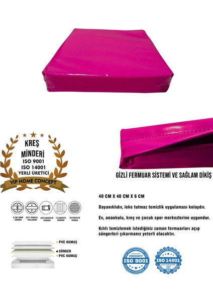 Elite Kreş Anaokulu Minderi 40×40×6 cm Çocuk Minderi 1 Adet