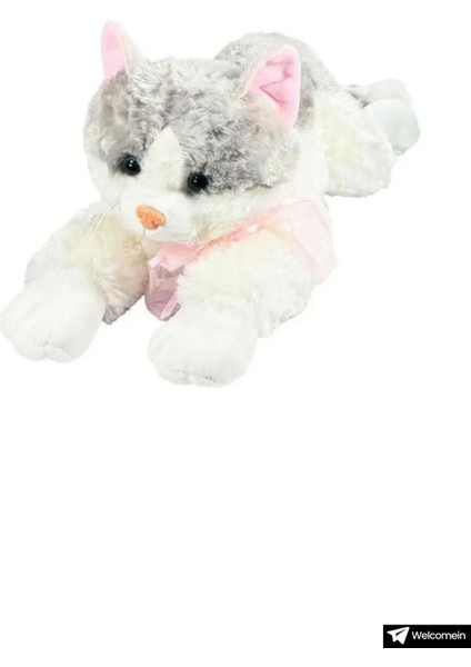 Elite Oyuncak Sesli Dolgun 36 cm Peluş Kedi Oyun ve Uyku Arkadaşım Kedicik 1 Adet