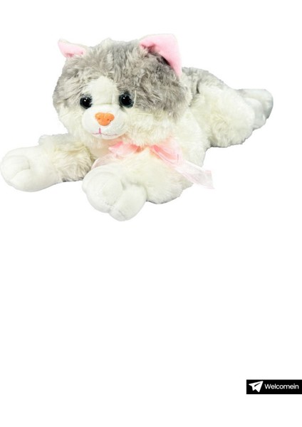 Elite Oyuncak Sesli Dolgun 36 cm Peluş Kedi Oyun ve Uyku Arkadaşım Kedicik 1 Adet