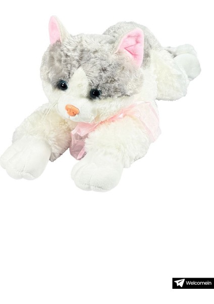 Elite Oyuncak Sesli Dolgun 36 cm Peluş Kedi Oyun ve Uyku Arkadaşım Kedicik 1 Adet