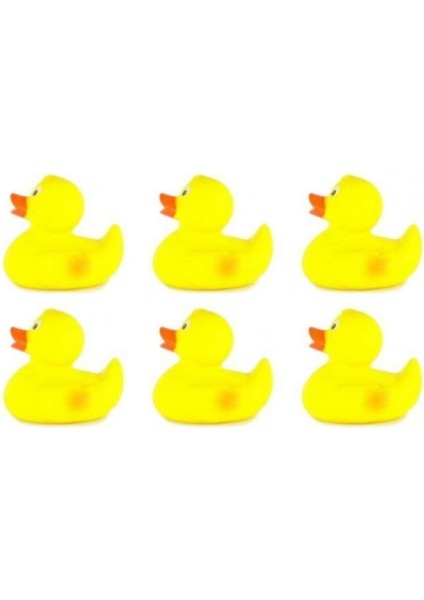 Elite Ses Çıkaran Vinil 6'lı Sarı Ördek Yavrusu Suda Yüzen Yellow Duck 1 Adet