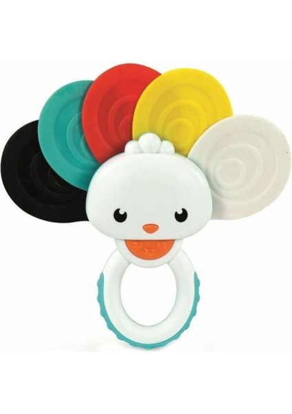 Elite Cle-Iy.baby Rainbow Peacock Rattle (Int) 17325 1 Adet