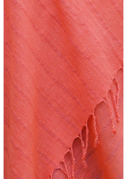 El Dokuması Bürümcük Şal 60 x 190 cm - Nar Çiçeği fırsatları