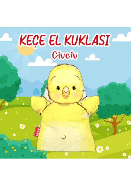 Elite CLZ247 Civciv Evcil Hayvanlar Keçe El Kukla 1 Adet