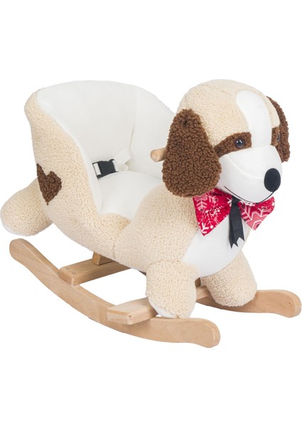 Elite Eğitici Peluş Sallanan At Ahşap Sallanan At ve Köpek 1 Adet