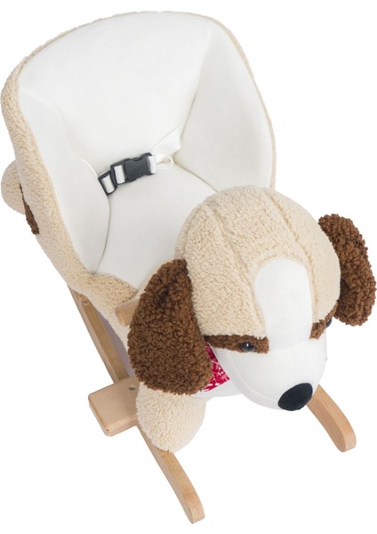 Elite Eğitici Peluş Sallanan At Ahşap Sallanan At ve Köpek 1 Adet