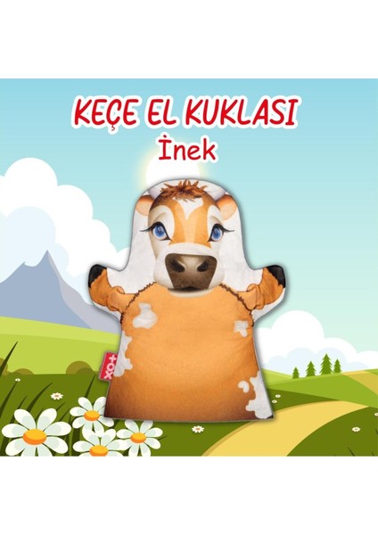 Elite 247 Inek Evcil Hayvanlar Keçe El Kukla 1 Adet