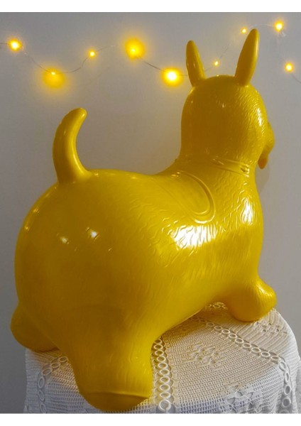 Elite Şişme Eşek (50 x 55) Kuzu Şişme Eşek Zıp Zıp Sevimli Hayvan Çocuk Bebek Plates Havalı Oyuncak 1 Adet