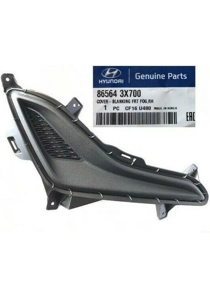 Mobıs Hyundai Elantra Sağ Sis Far Kapağı 2014-2016 86564-3X700