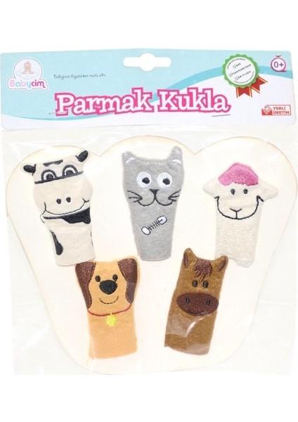Elite Lucesturg URT020-001 Babycim Çiftlik Hayvanları Parmak Kukla 5'li -Birlik New 1 Adet