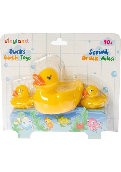 Elite Ördek Ailesi Banyo Oyuncakları 3 Lü Set 1 Adet