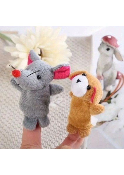 Elite 10 Adet Mini Peluş Hayvan El Kuklası Seti 1 Adet