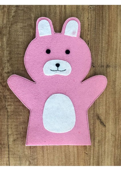 Elite Tavşan Figürlü Pembe El Kuklası - Keçe Eğitici Hayvan Kukla - Özel Tasarımlı 1 Adet fiyatları