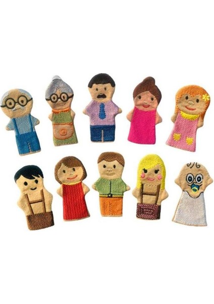 Elite Anki Toys Parmak Kukla Seti 10MP#039LU - Insanlar (0872) 1 Adet