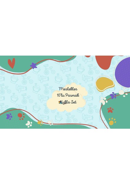 2 Set - 20 Parça Aile Üyeleri ve Meslekler 20 Parça Parmak Kukla T751 T762 1 Adet