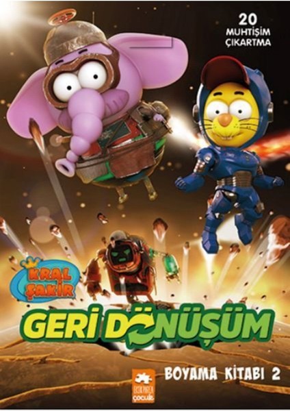 Elite Kral Şakir Geridönüşüm Boyama Kitabı 2 Kitabı - Kolektif - Eksik Parça Yayınları 1 Adet