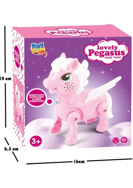 Elite Işıklı Sesli Pilli Yürüyen Unicorn Pony At Pembe 1 Adet