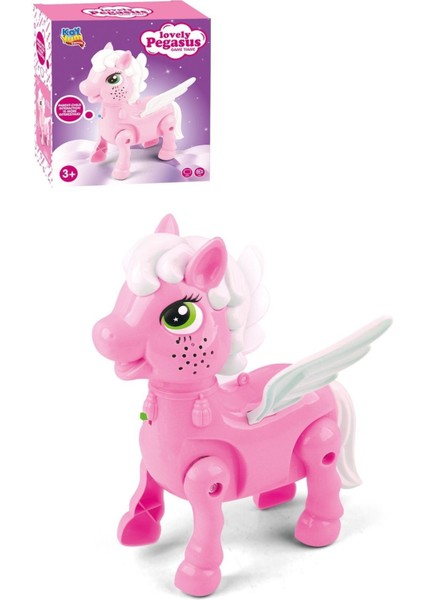 Elite Işıklı Sesli Pilli Yürüyen Unicorn Pony At Pembe 1 Adet