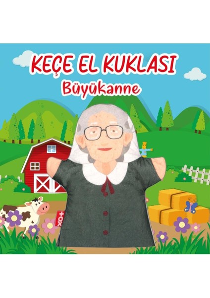 Anneanne Aile Bireyleri Keçe El Kukla T335 1 Adet