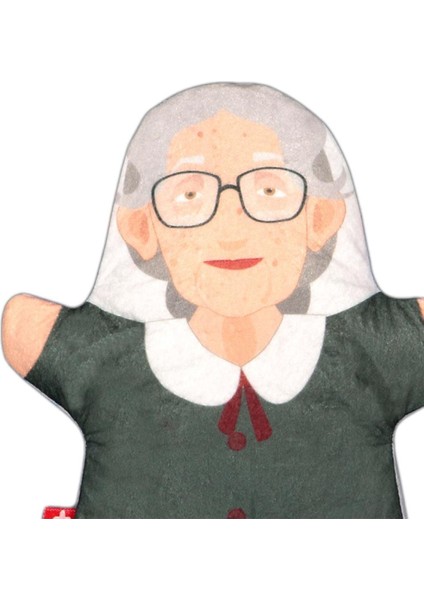 Anneanne Aile Bireyleri Keçe El Kukla T335 1 Adet