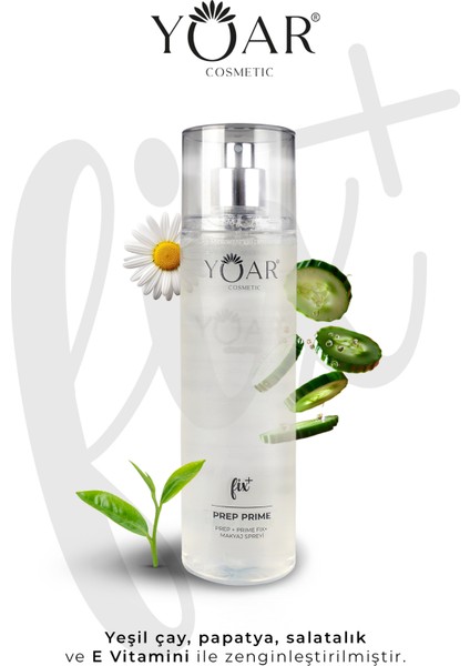 Nemlendirici Makyaj Sabitleme Spreyi, Make-Up Fix Sprey- E Vitaminli