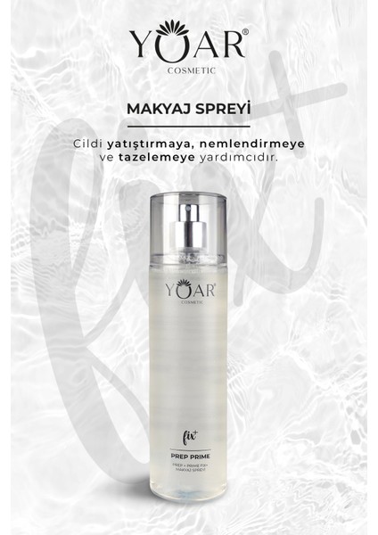 Nemlendirici Makyaj Sabitleme Spreyi, Make-Up Fix Sprey- E Vitaminli