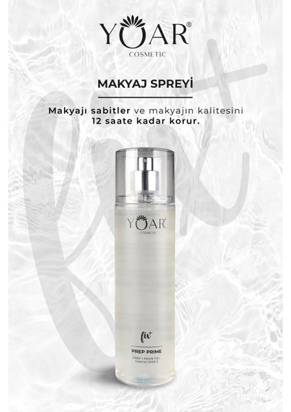 Nemlendirici Makyaj Sabitleme Spreyi, Make-Up Fix Sprey- E Vitaminli