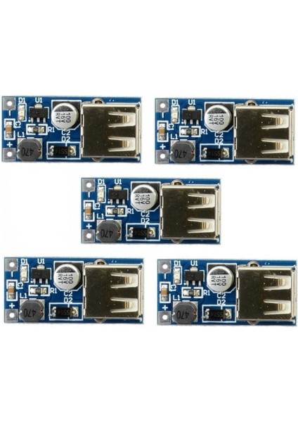 Dc 5V 600 Ma USB Çıkışlı Voltaj Yükseltici Regülatör Kartı-Step Up - 5 Adet