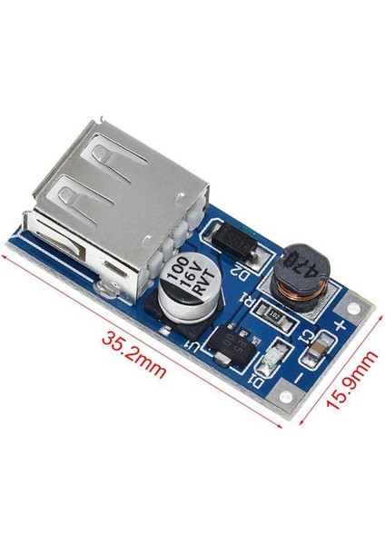 Dc 5V 600 Ma USB Çıkışlı Voltaj Yükseltici Regülatör Kartı-Step Up - 5 Adet fırsatları