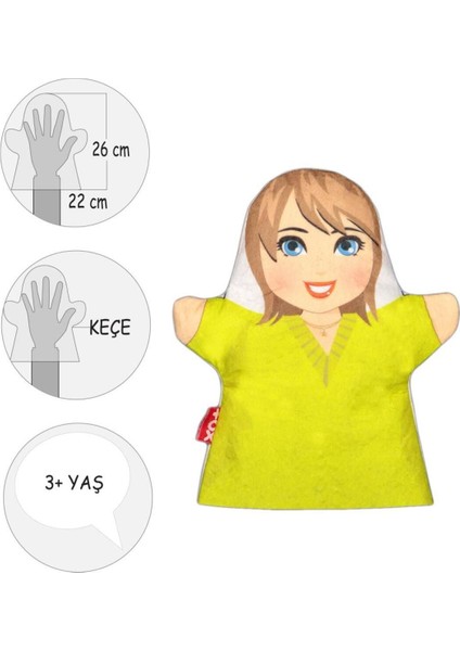 Elite Teyze Aile Keçe El Kukla 1 Adet