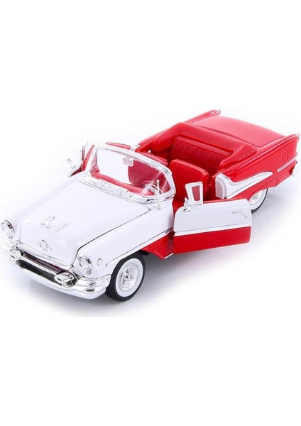 Elite Welly 1:24 1955 Oldsmobıle Super 88 Beyaz Kırmızı 1 Adet