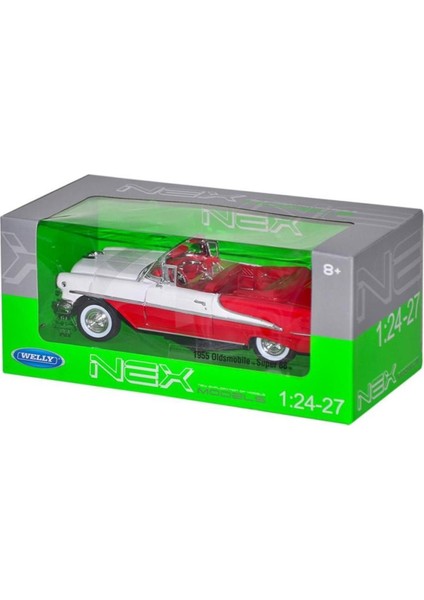 Elite Welly 1:24 1955 Oldsmobıle Super 88 Beyaz Kırmızı 1 Adet