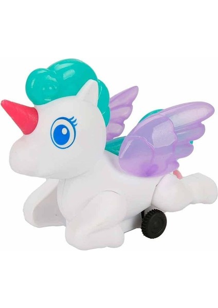 Elite Cosby Sevimli Unicorn Ipli Çek Bırak Modelli Işıklı Çarp Dön Sevimli Ponny At 4 Renkli 1 Adet