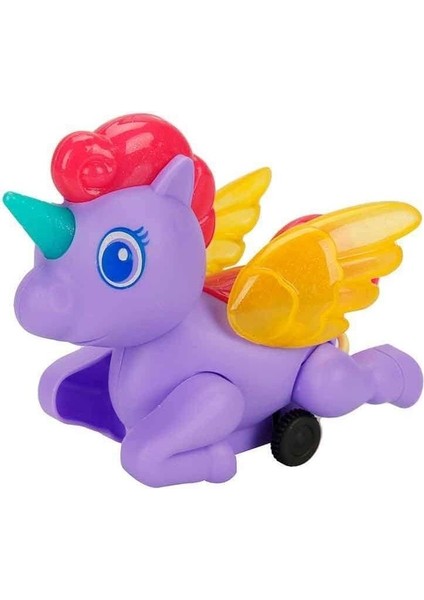Elite Cosby Sevimli Unicorn Ipli Çek Bırak Modelli Işıklı Çarp Dön Sevimli Ponny At 4 Renkli 1 Adet