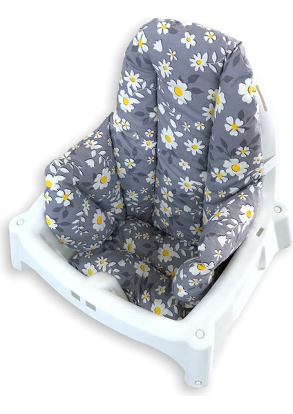 Mama Sandalyesi Minderi Gri Papatyalı ,6-36 Ay Gri Bel Destekli Rahat ve Taşınabilir fiyatları