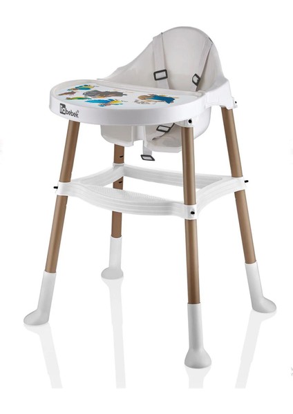 Elite 0-20 kg Plastik Mama Sandalyesi "beyaz" Portatif 2 Yıl Beyaz 1 Adet