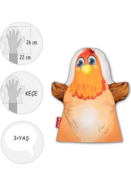 Elite CLZ247 Tavuk Evcil Hayvanlar Keçe El Kukla 1 Adet