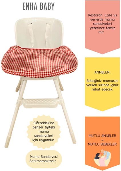 Elite Mama Sandalyesi Örtüsü ve Taşıma Kılıfı -Kırmızı- 1 Adet modelleri