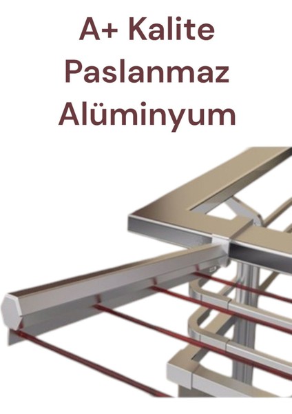 Gri Alüminyum Balkon Çamaşır Askısı Demiri, Dayanıklı ve Şık Tasarım fiyatları